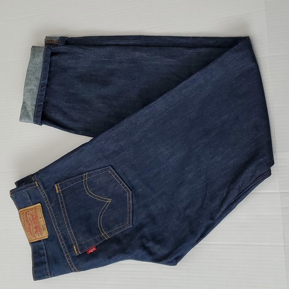Levi's 501 Jeans Dark Wash Buttonfly - Picture 12 of 13